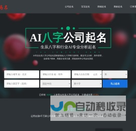 生辰八字公司起名大全